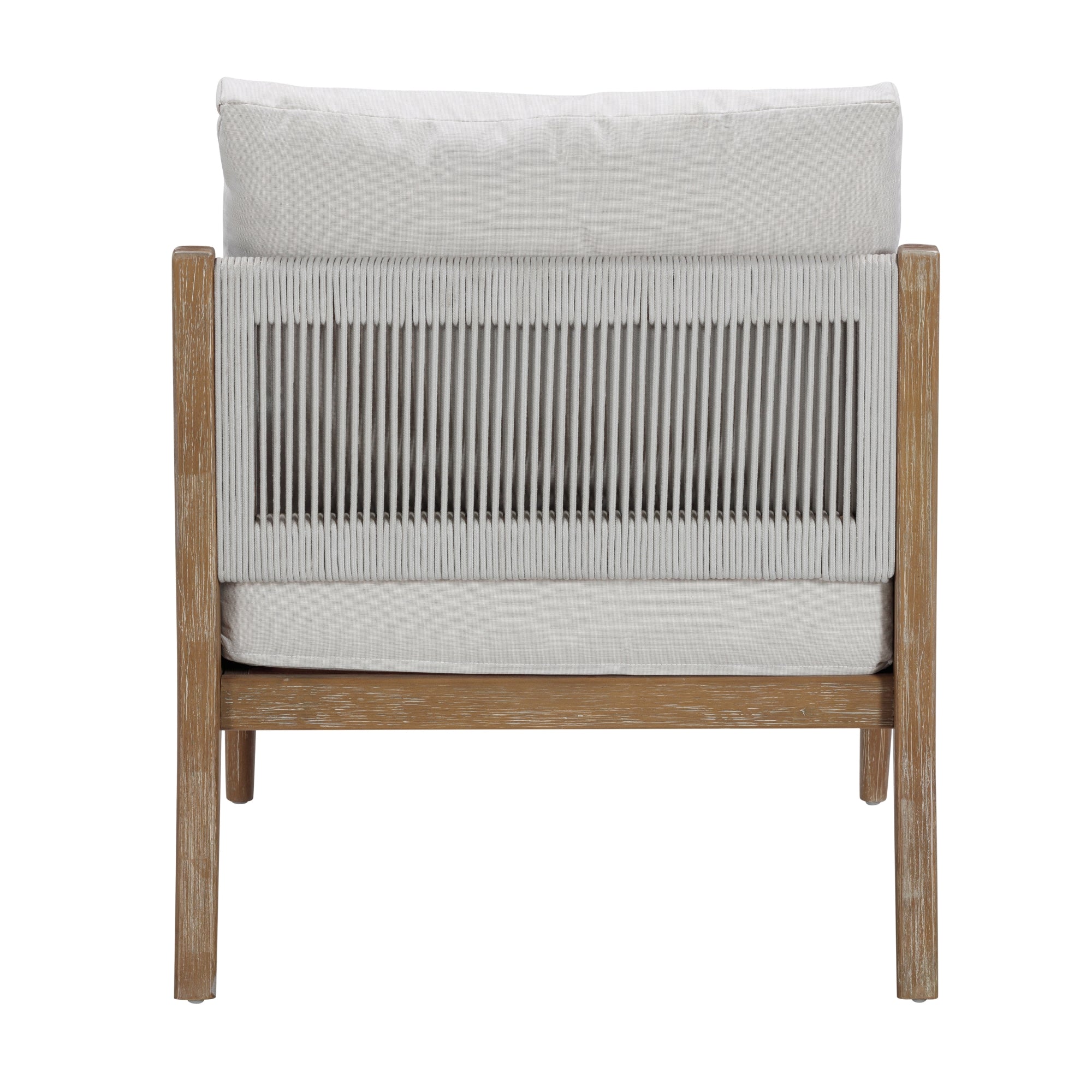 Solid Wood Outdoor Patio Cushioned Arm Chair